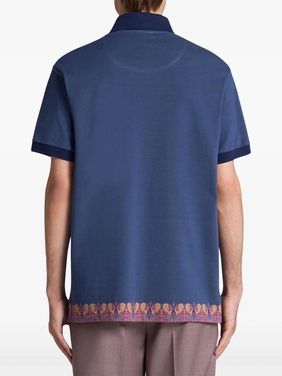 Tricou Polo ETRO albastru - Img 3