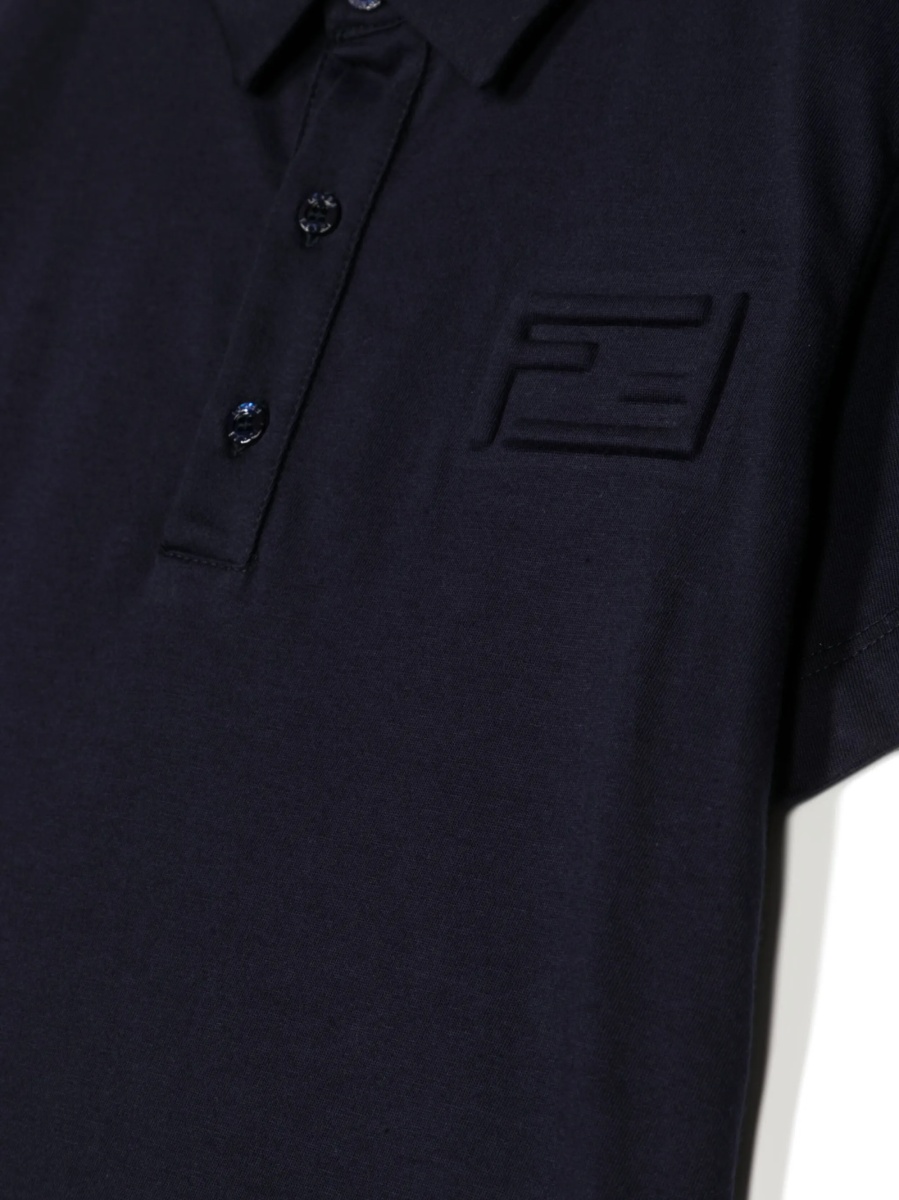 Tricou Polo Fendi albastru - Img 3