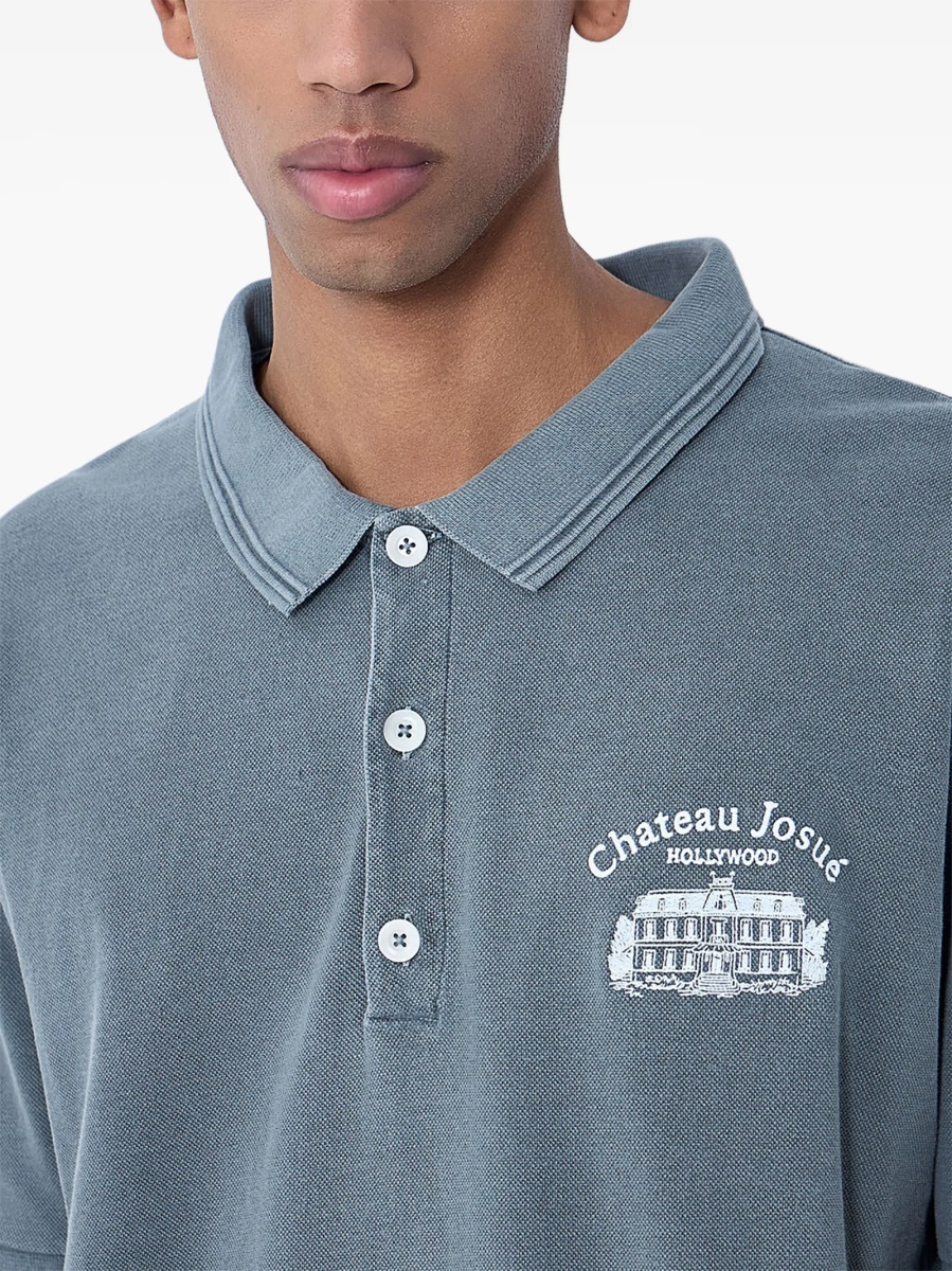 Tricou Polo GALLERY DEPT. gri - Img 4