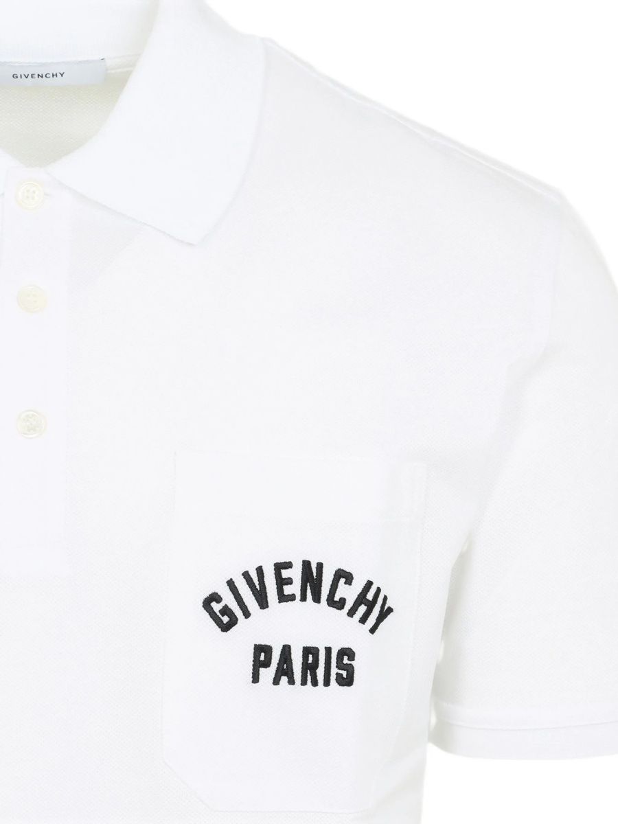 Tricou Polo Givenchy alb - Img 3