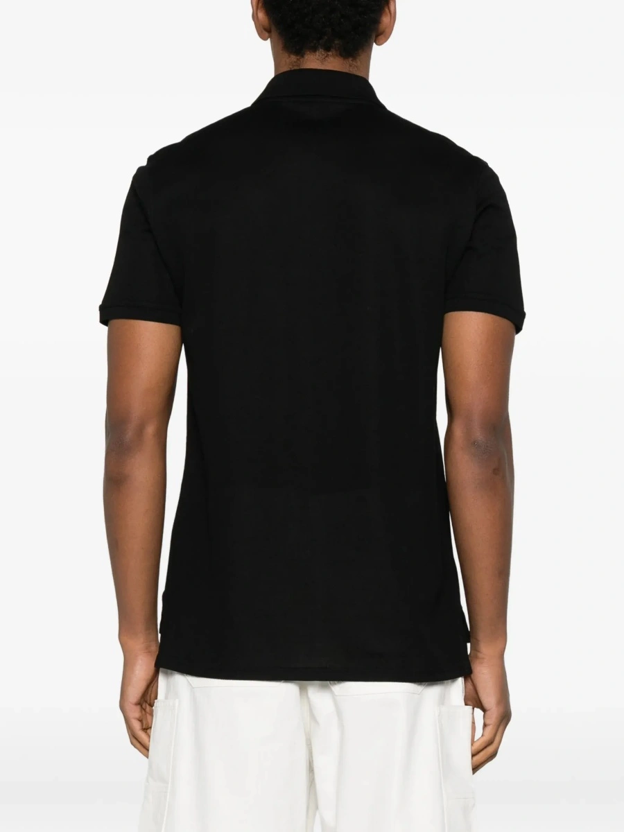 Tricou polo Givenchy negru din bumbac - Img 6