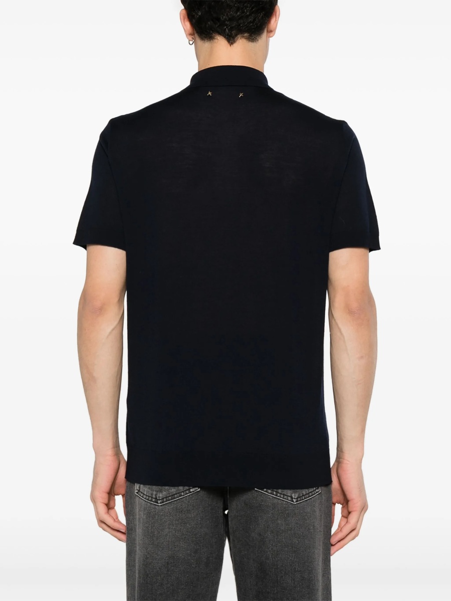 Tricou Polo Golden Goose albastru - Img 4