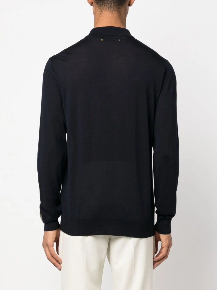 Tricou Polo Golden Goose albastru - Img 4