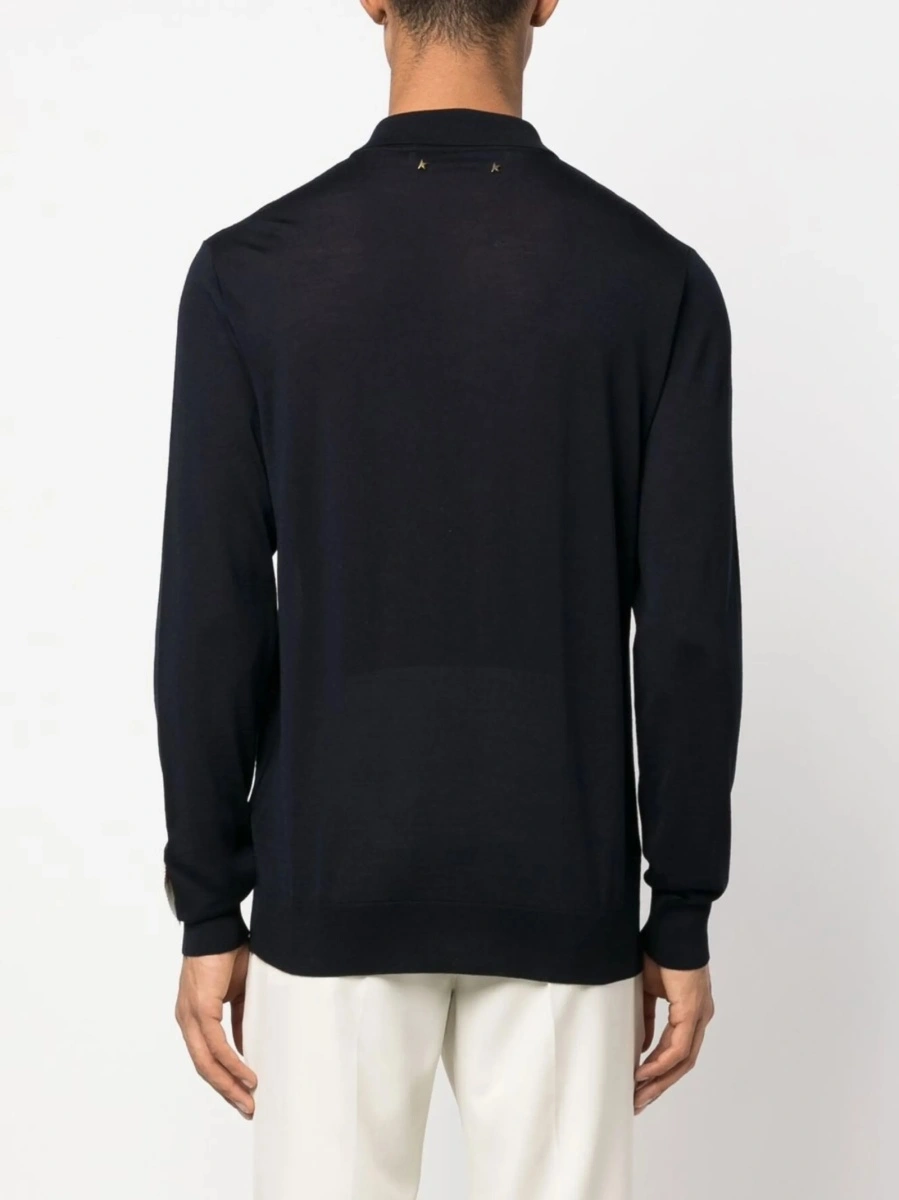 Tricou Polo Golden Goose albastru - Img 4