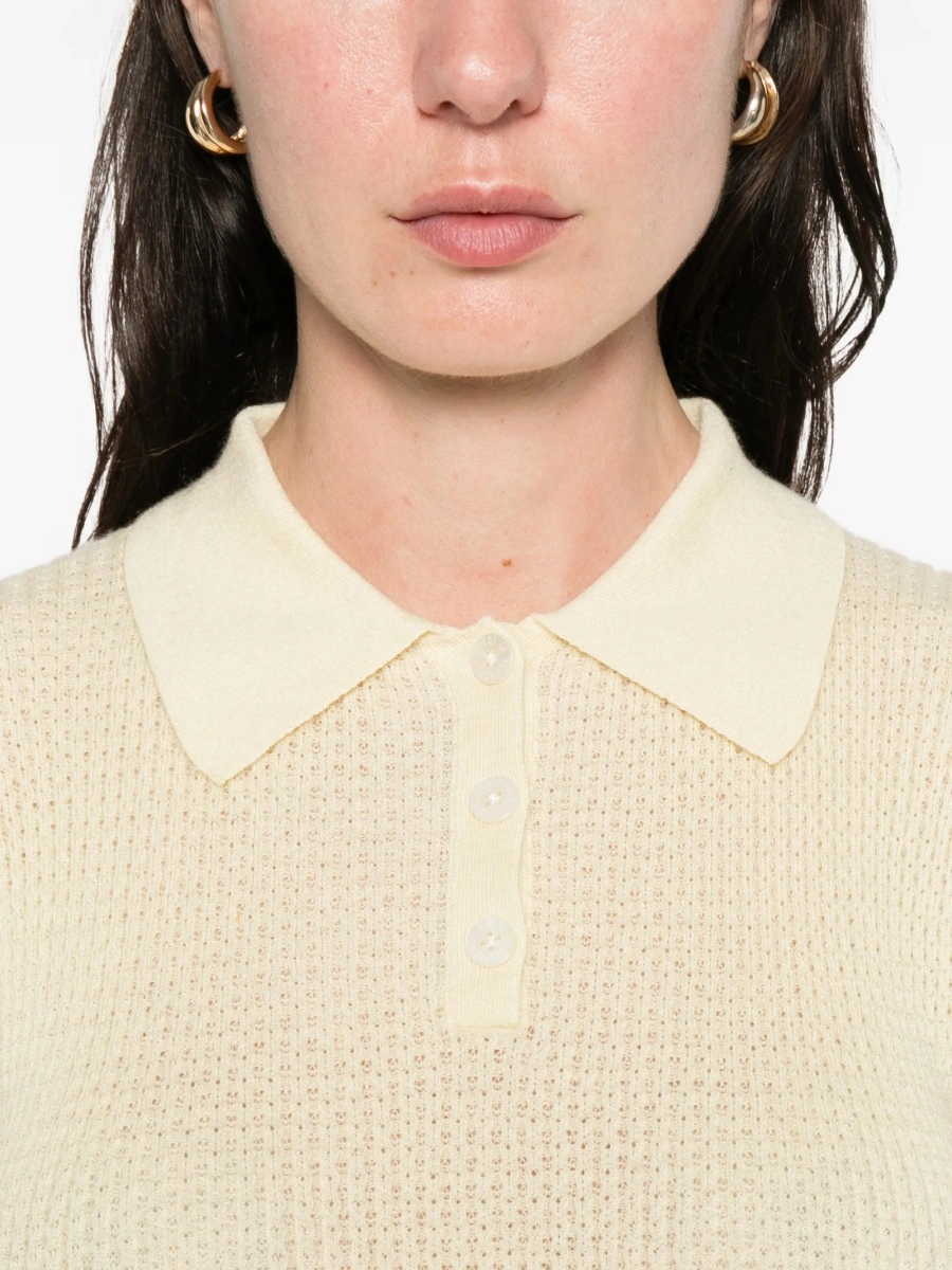 Tricou Polo GUEST IN RESIDENCE galben - Img 5