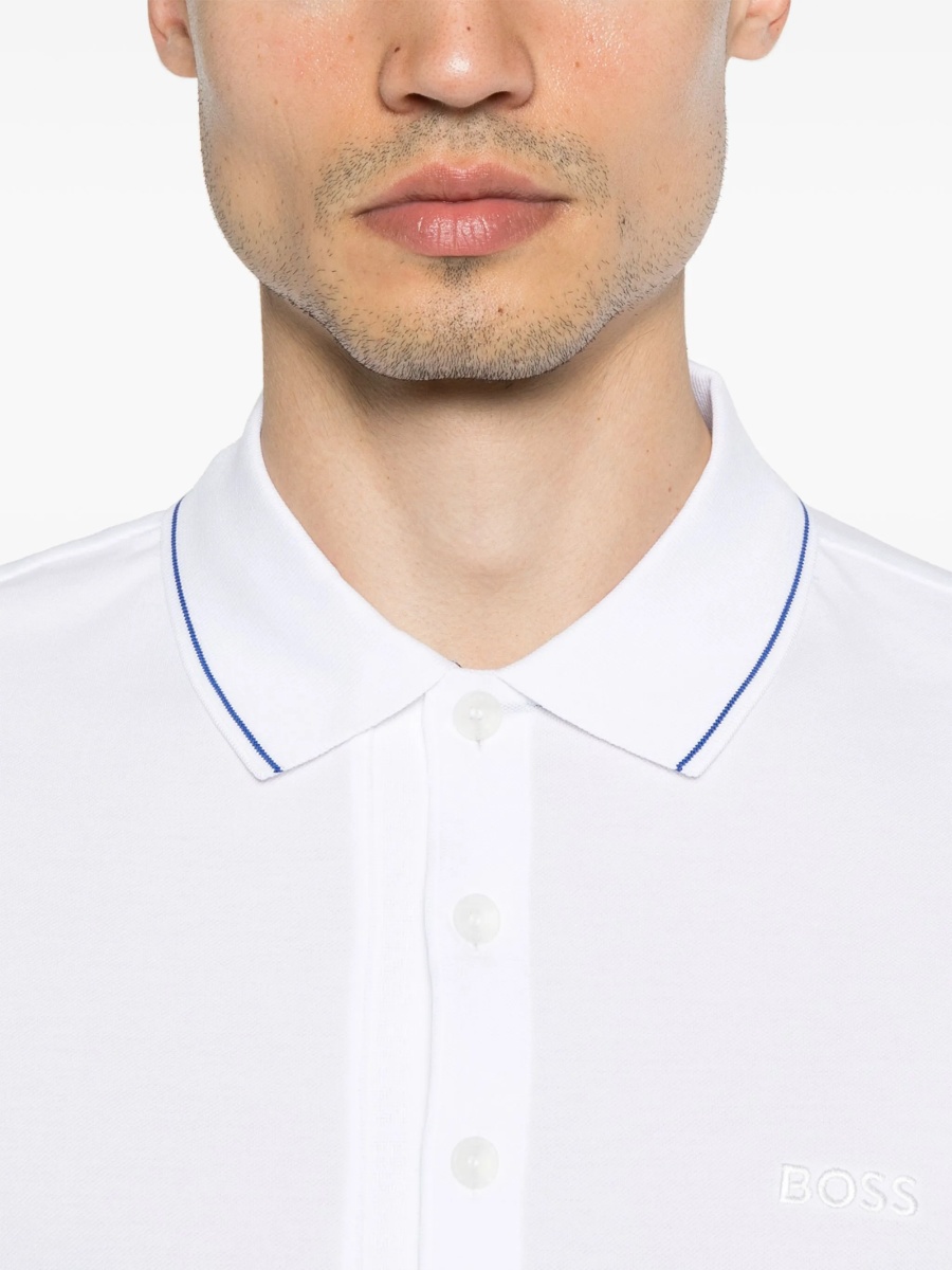 Tricou Polo Hugo Boss alb - Img 4