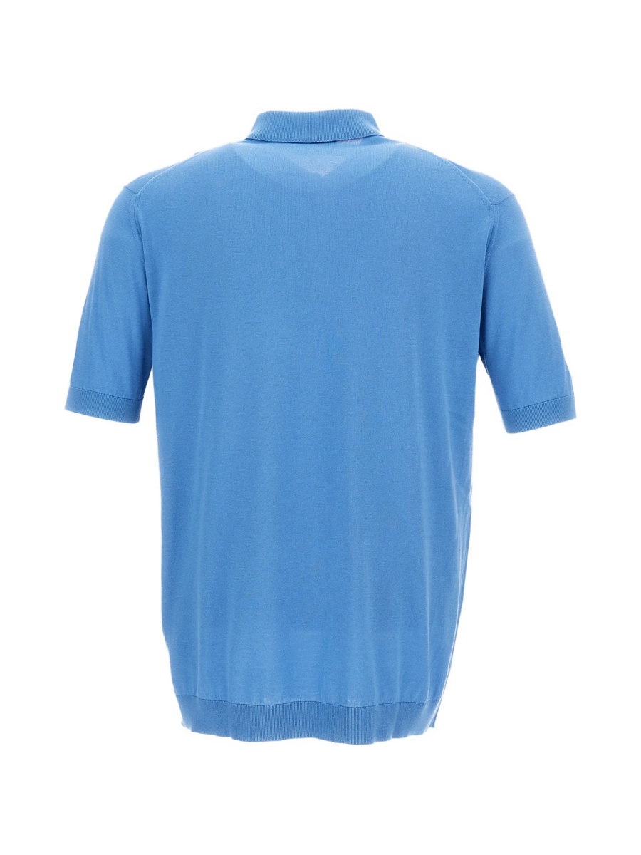Tricou Polo John Smedley albastru - Img 2
