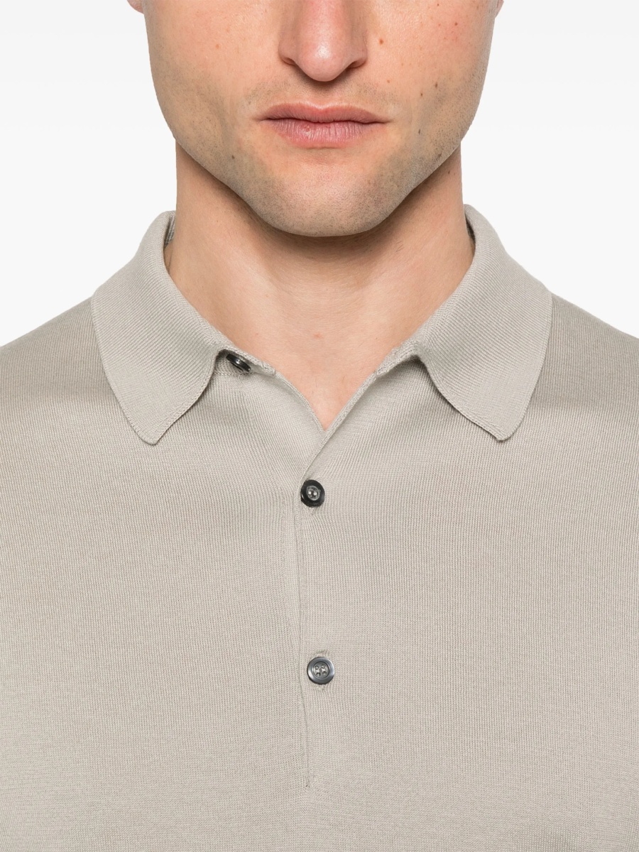 Tricou Polo John Smedley gri - Img 4
