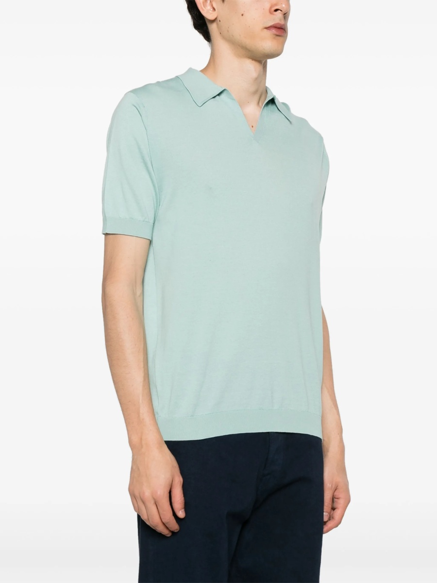 Tricou Polo John Smedley verde - Img 3