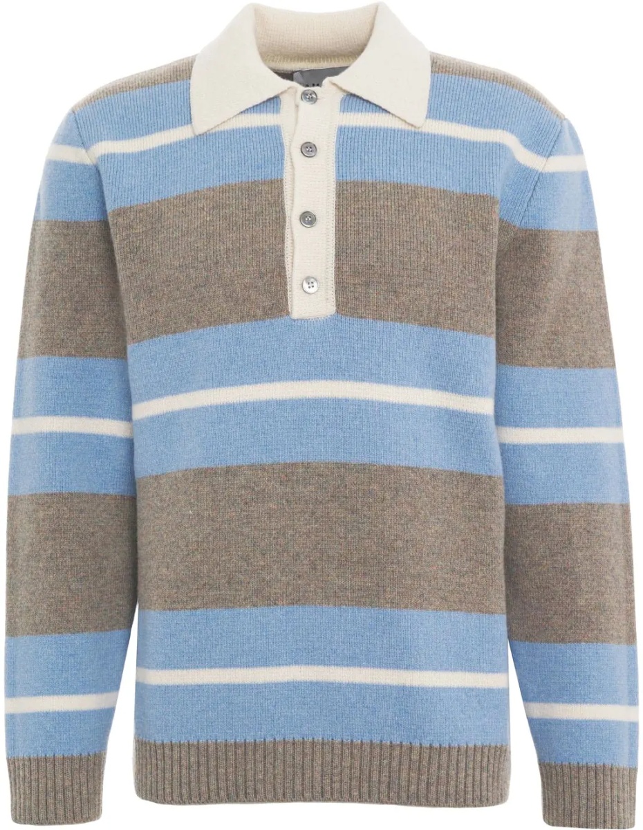 Tricou Polo Knit polo in wool - Img 2