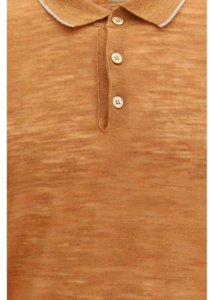 Tricou Polo Linen blend Polo - Img 3