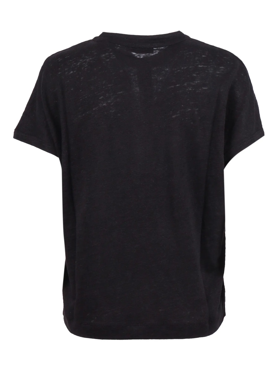 Tricou Polo Linen jersey Henley shirt with buttons - Img 2
