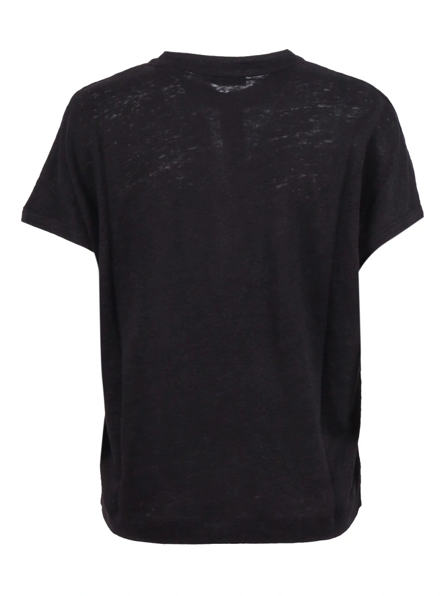 Tricou Polo Linen jersey Henley shirt with buttons - Img 2