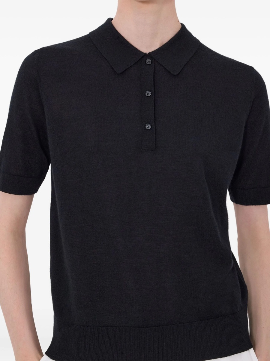 Tricou Polo LOULOU DE SAISON negru - Img 5