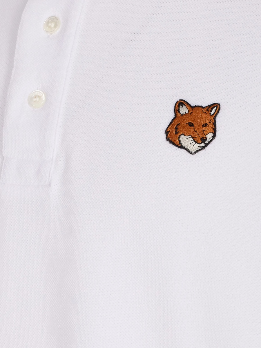 Tricou Polo MAISON KITSUNÉ alb - Img 3