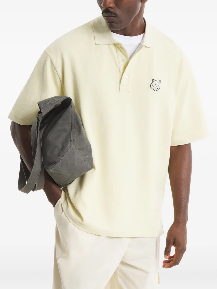 Tricou Polo MAISON KITSUNÉ verde - Img 3