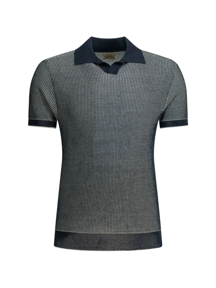 Tricou Polo "Mercedes 300" buttonless polo shirt - Img 8