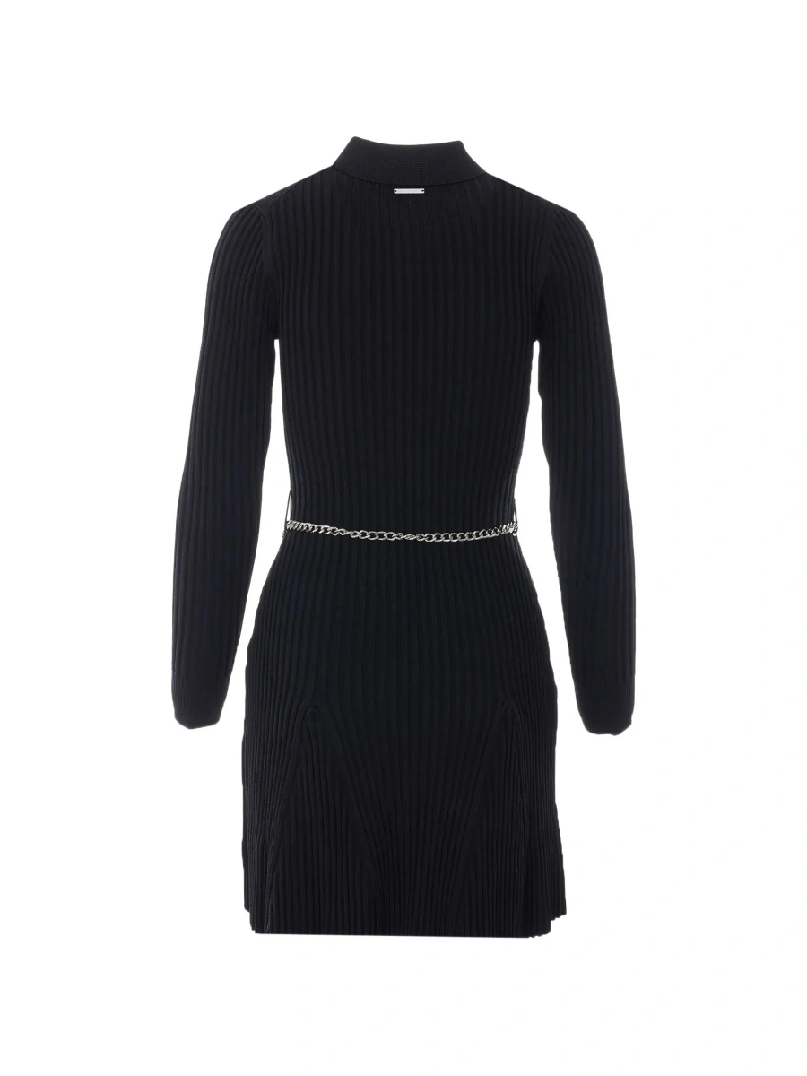 Tricou polo Michael Kors negru din vascoza - Img 4