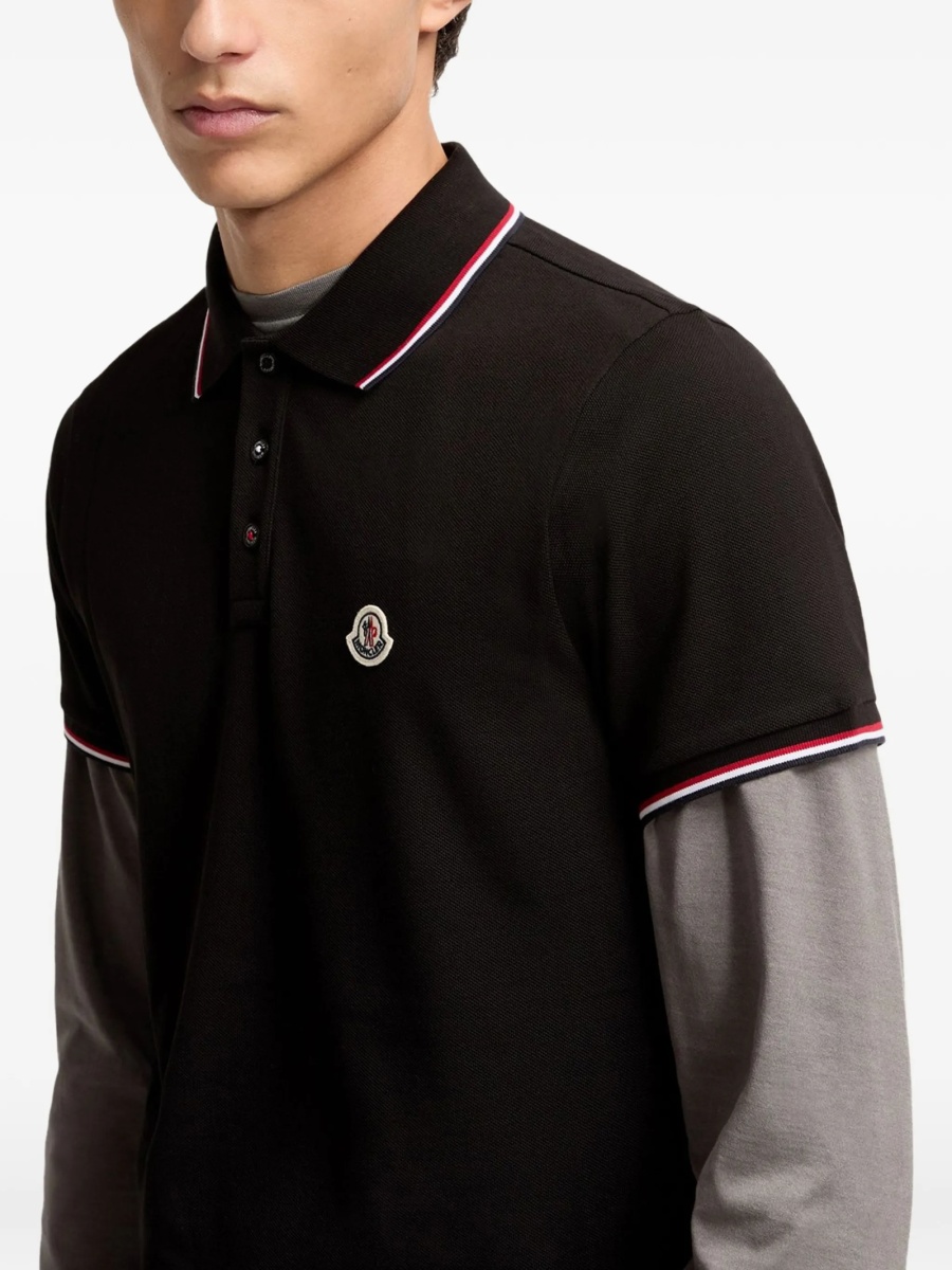 Tricou Polo Moncler negru - Img 4