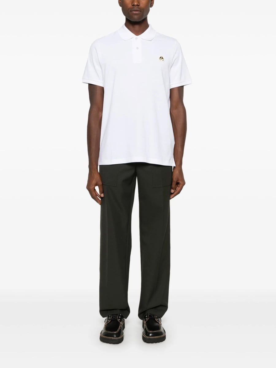 Tricou Polo Moose Knuckles alb - Img 2