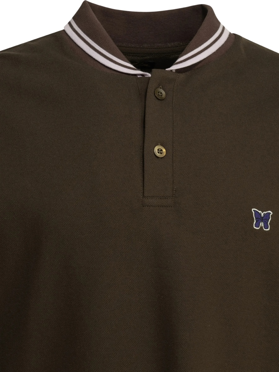 Tricou Polo NEEDLES maro - Img 3