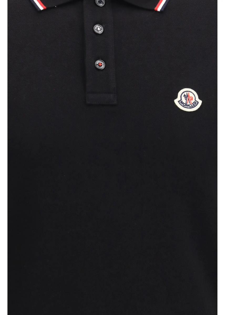 Tricou Polo Polo Shirt in cotton piqué with tricolour details - Img 3