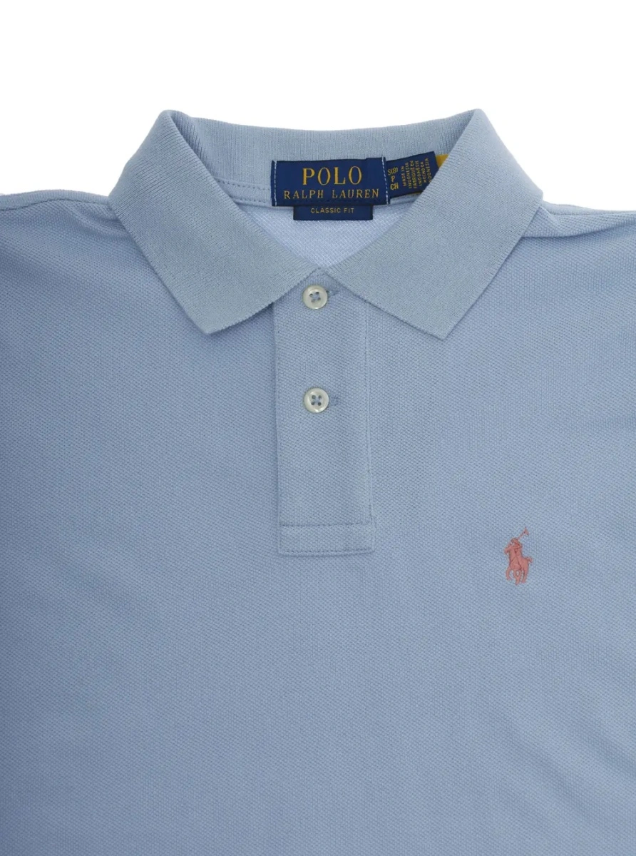 Tricou polo Ralph Lauren albastru din bumbac - Img 3