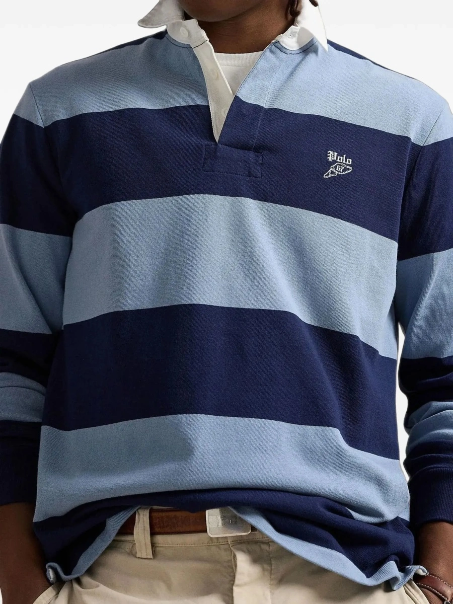 Tricou polo Ralph Lauren multicolor din bumbac - Img 7