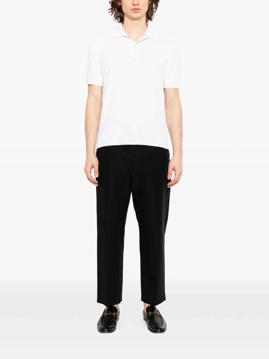 Tricou Polo Silk and cotton pique polo shirt - Img 5