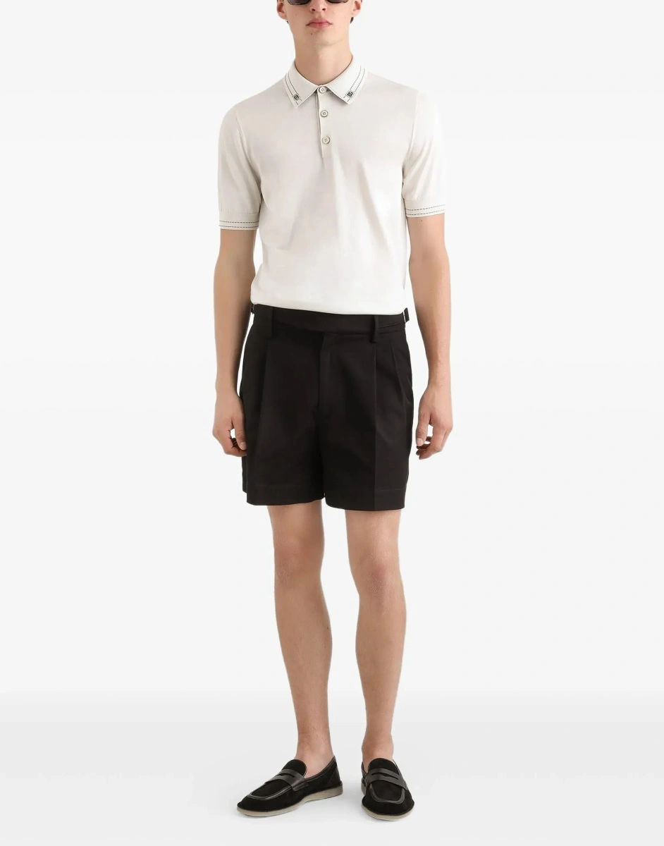 Tricou Polo Silk Polo with collar and short sleeves - Img 4