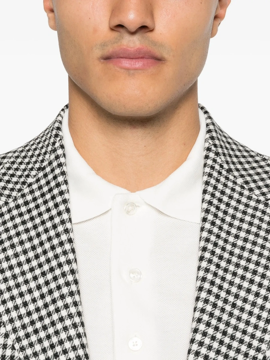 Tricou polo Tom Ford alb din bumbac - Img 7