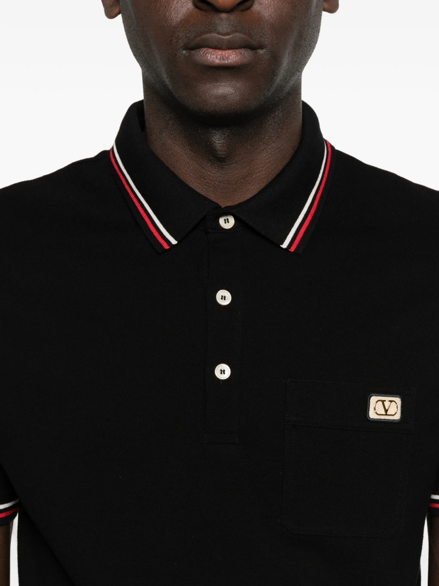 Tricou Polo Valentino Garavani negru - Img 5
