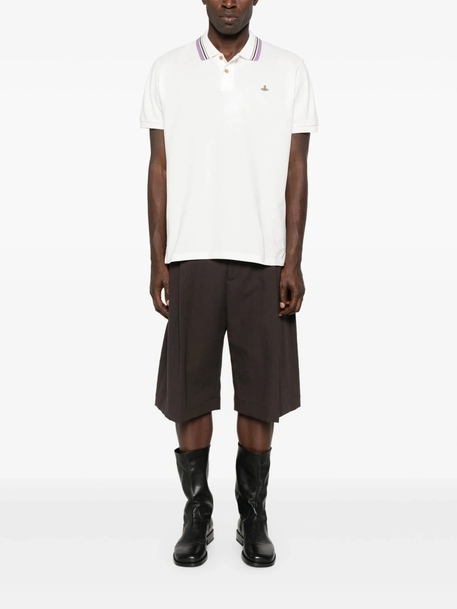 Tricou Polo Vivienne Westwood alb - Img 2
