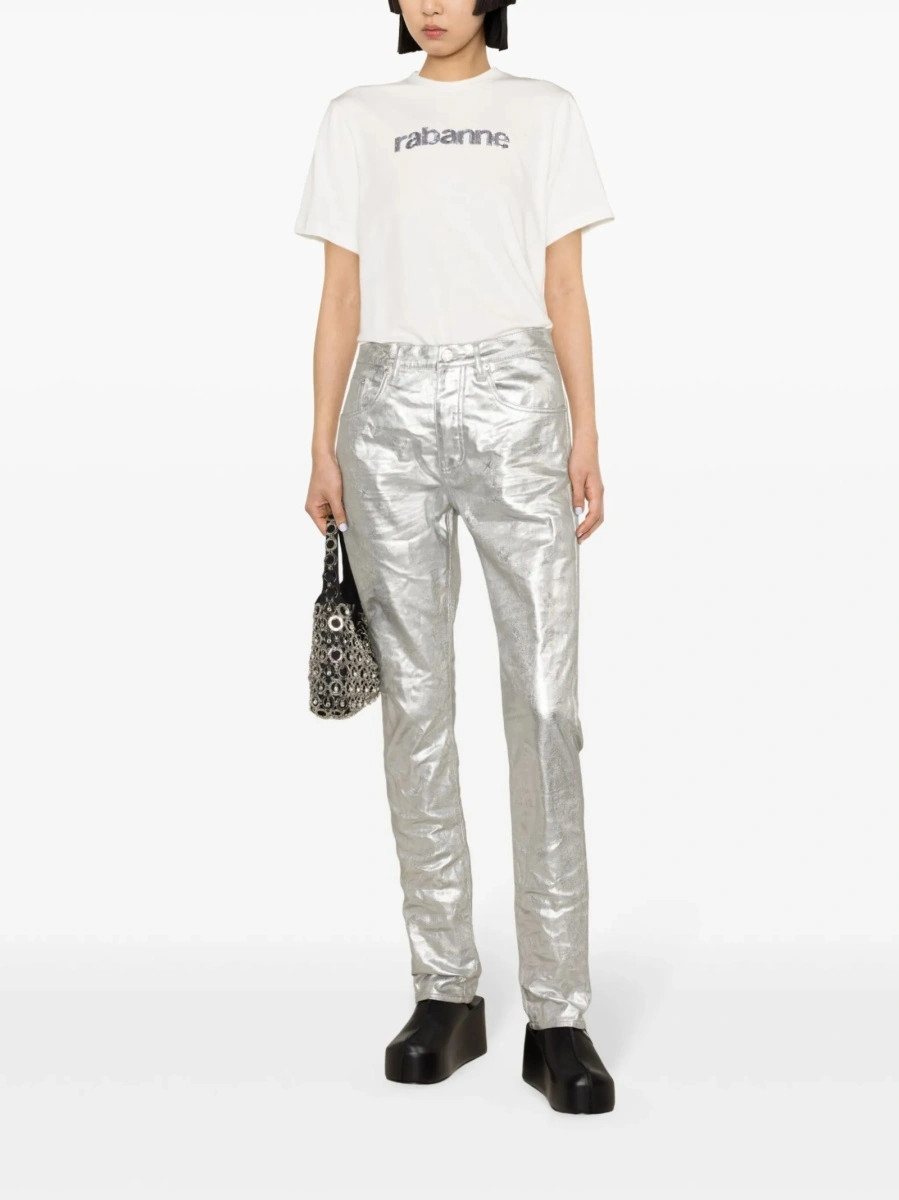 Tricou RABANNE alb - Img 2