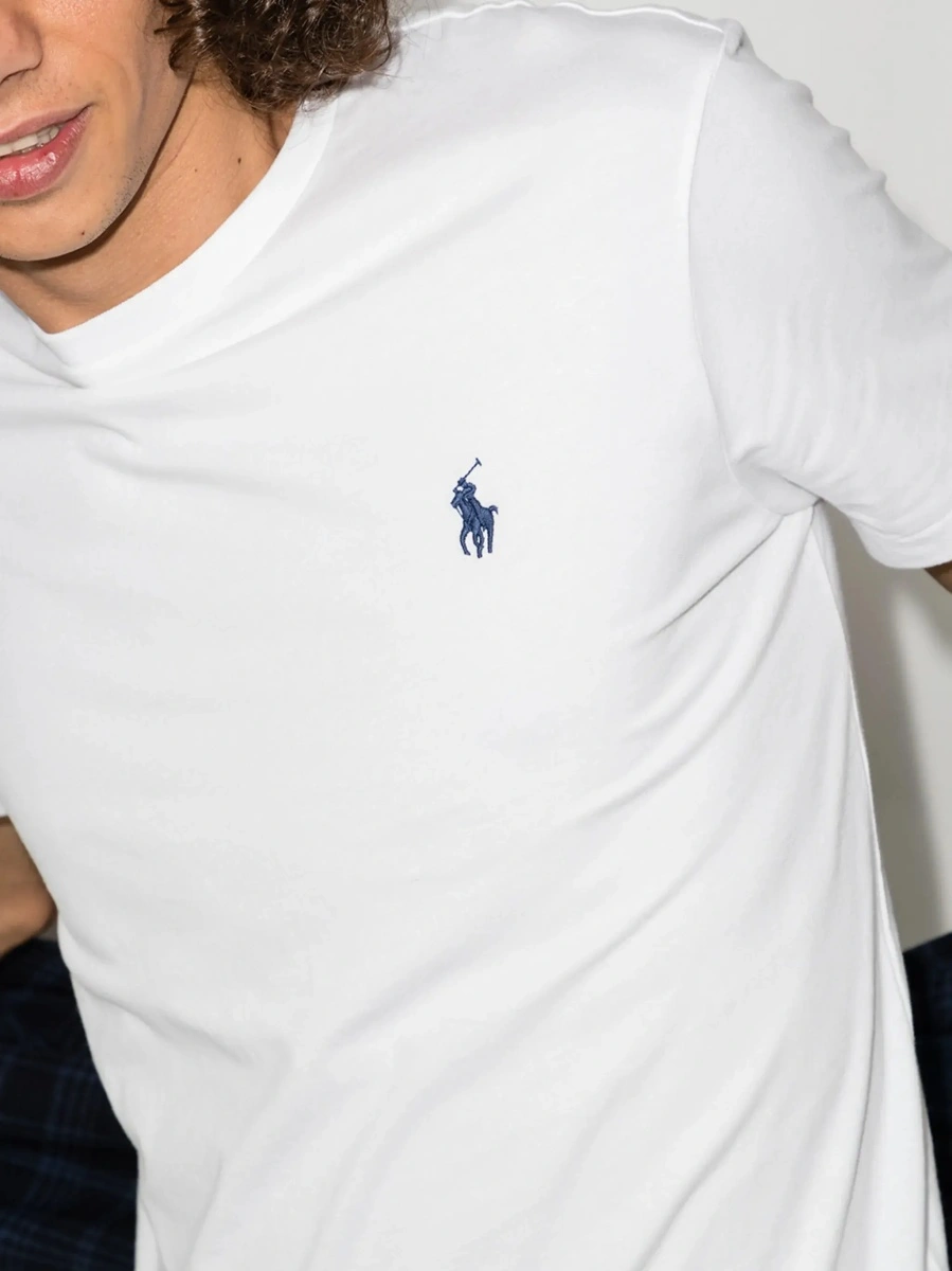 Tricou Ralph Lauren alb din bumbac - Img 5