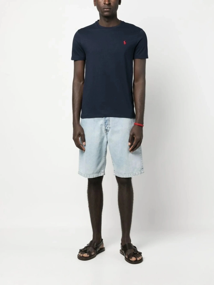 Tricou Ralph Lauren albastru din bumbac - Img 3