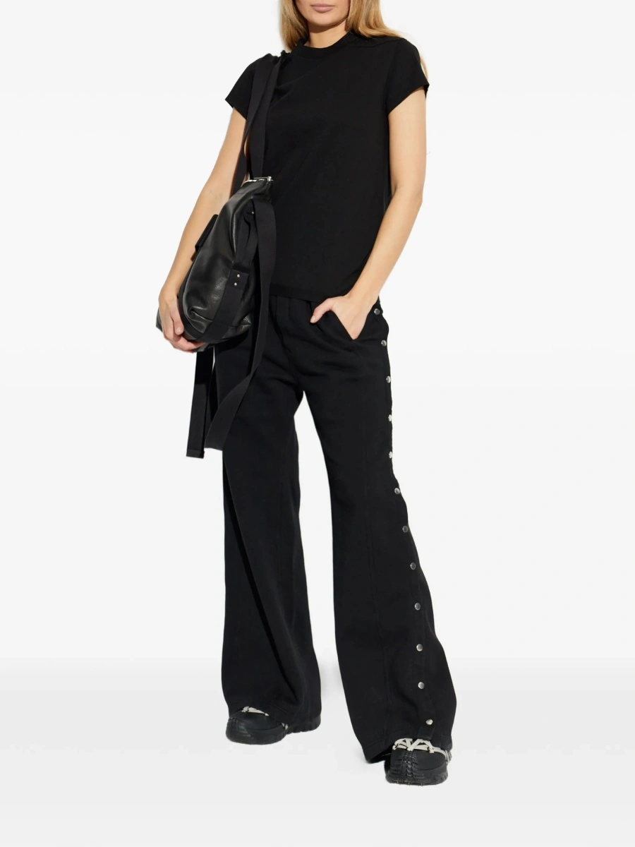 Tricou Rick Owens negru din bumbac - Img 2