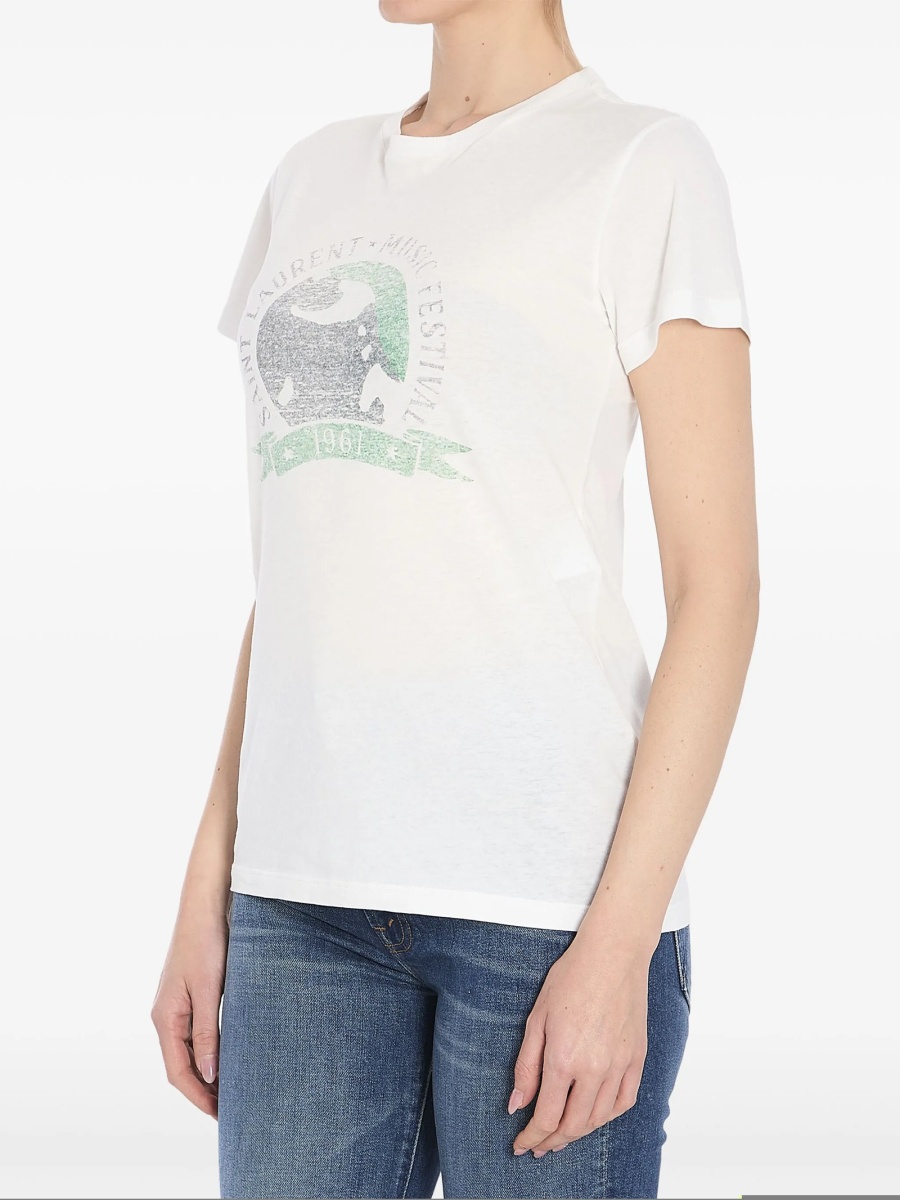Tricou Saint Laurent alb - Img 2