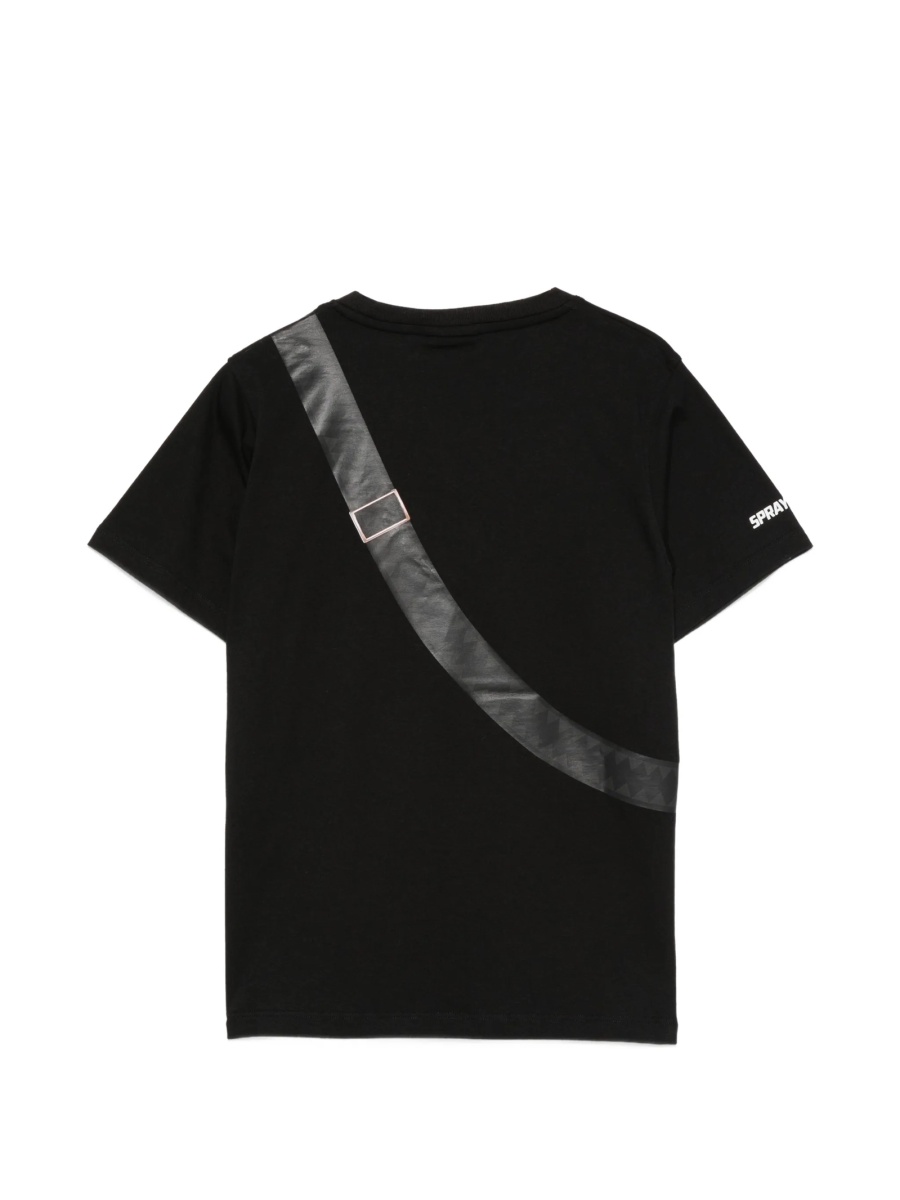 Tricou Sprayground negru din bumbac - Img 2