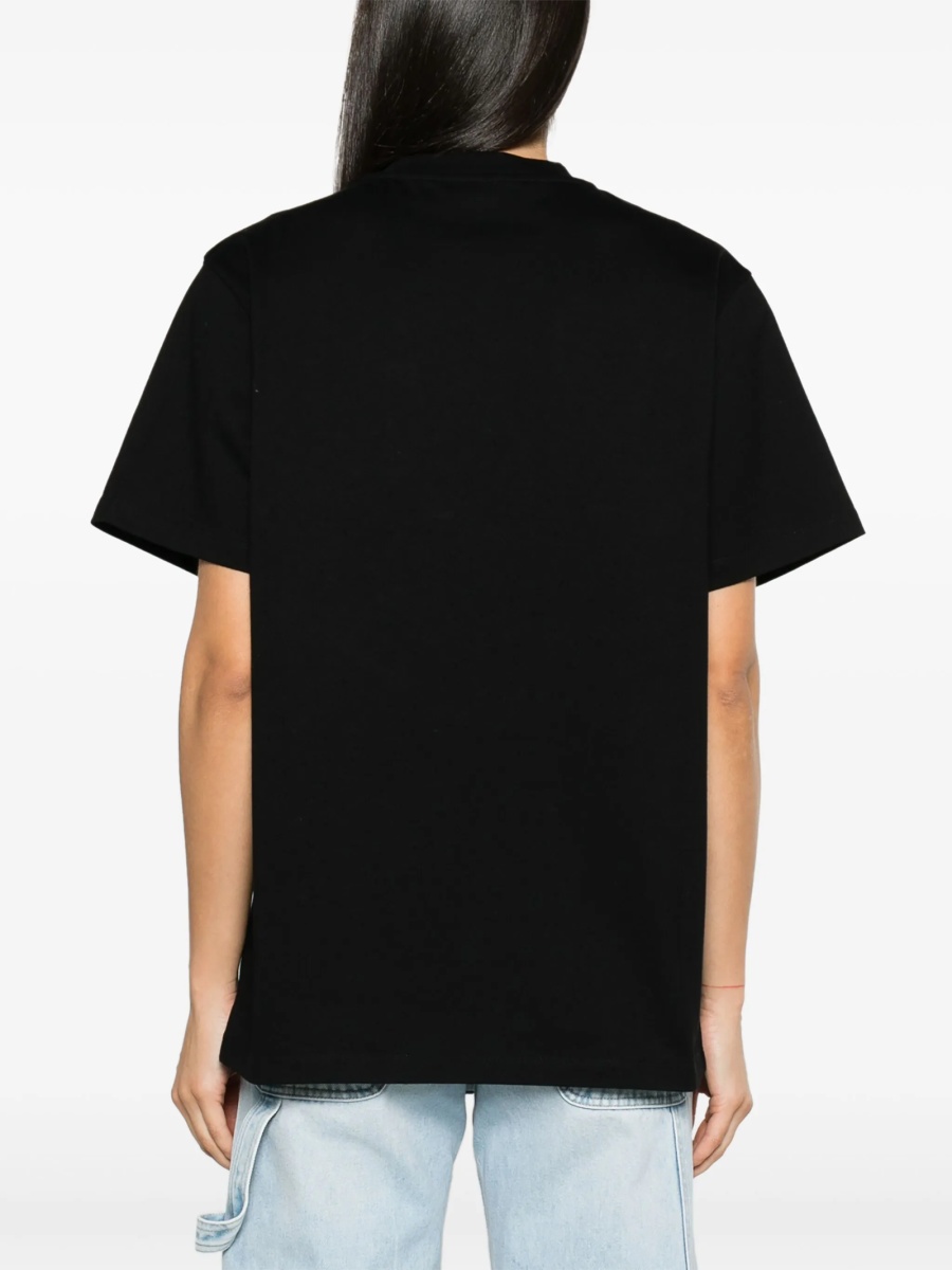 Tricou Stella McCartney negru din bumbac - Img 4