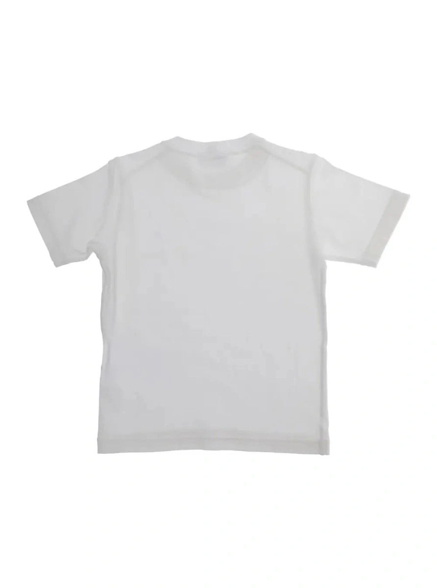Tricou Stone Island alb din bumbac - Img 2