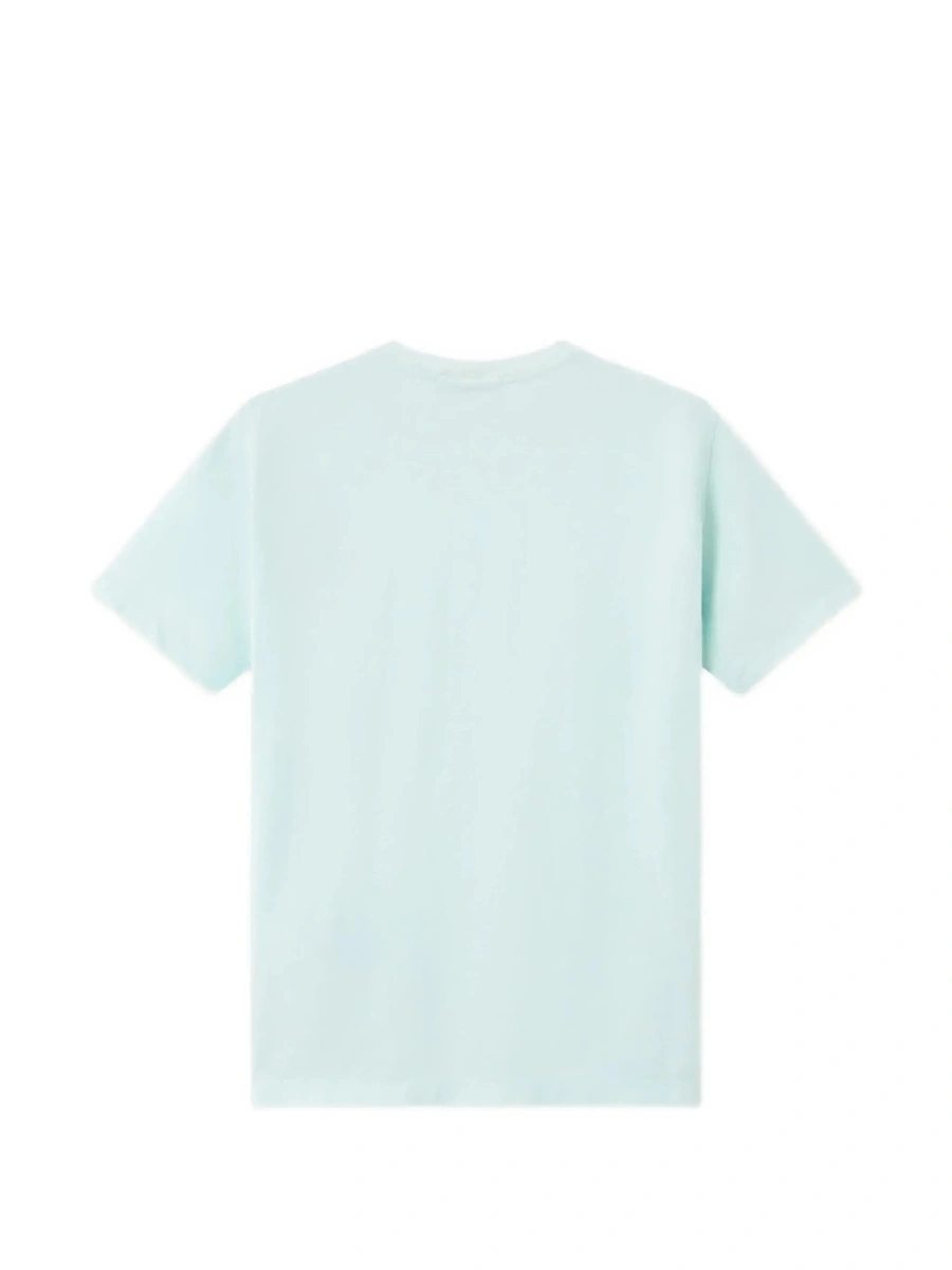 Tricou Stone Island albastru din bumbac 'L1S162100002S0047V0041' - Img 4