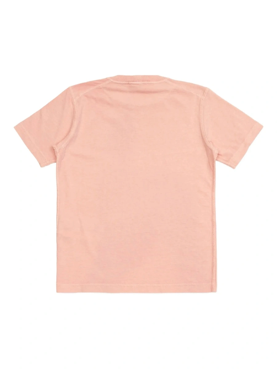 Tricou Stone Island roz din bumbac - Img 4