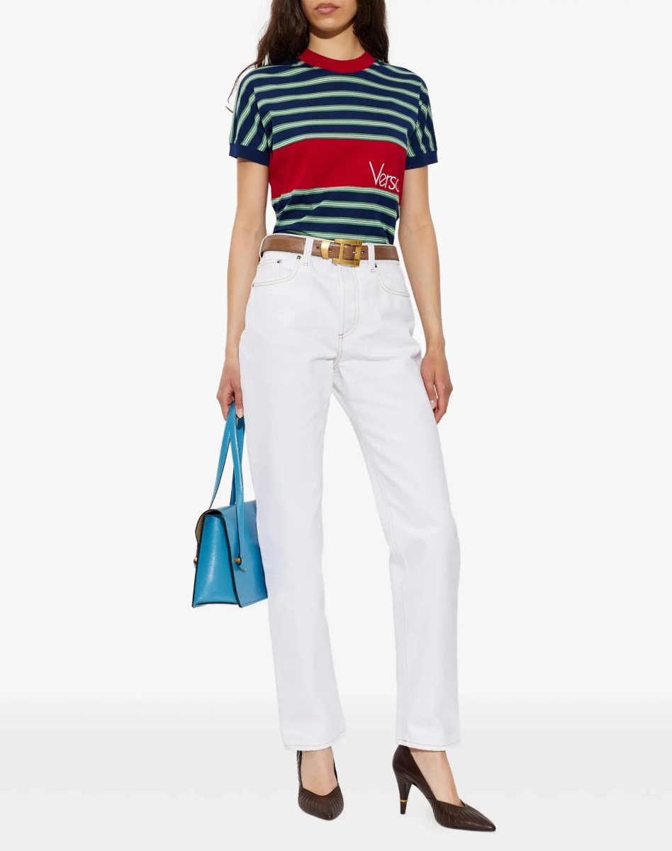 Tricou Striped cotton T-shirt - Img 4