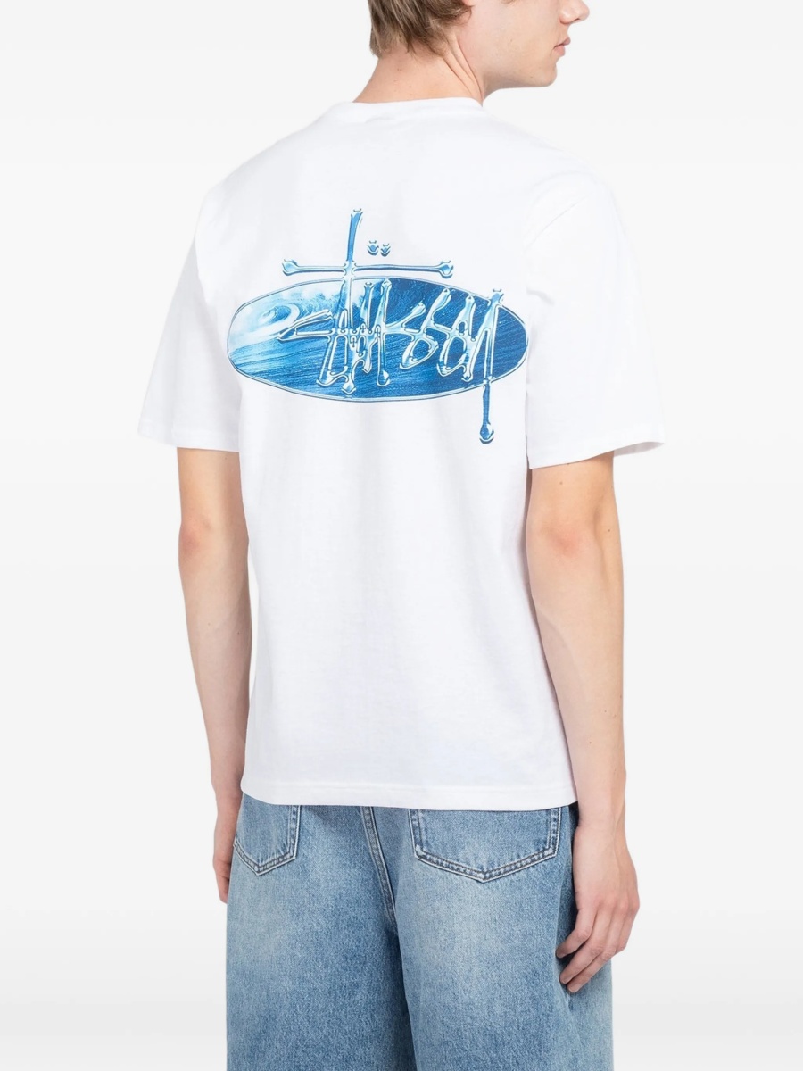 Tricou STÜSSY alb - Img 4