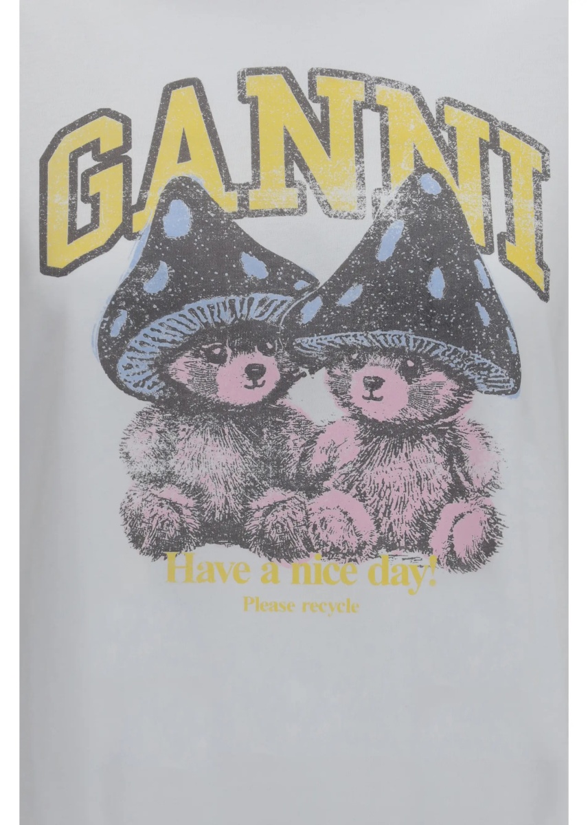 Tricou Teddy Mushroom long-sleeve cotton T-shirt - Img 3