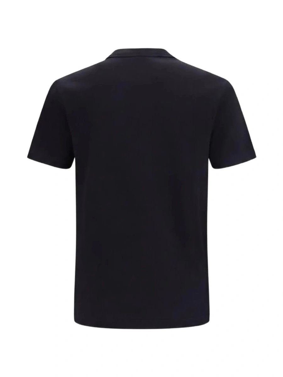 Tricou Versace negru din elastan si bumbac - Img 4