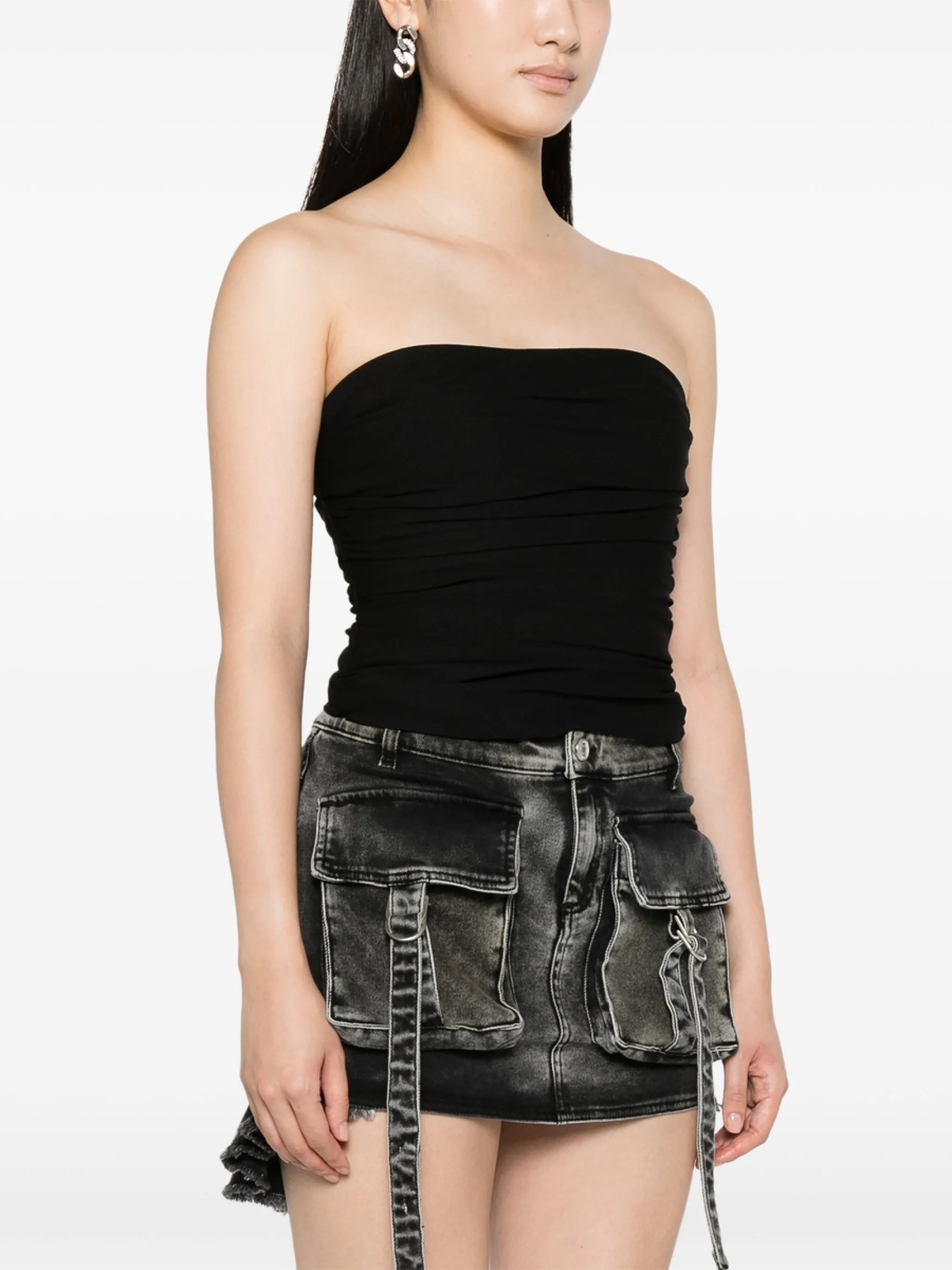 Vesta MOSCHINO JEANS neagra din vascoza si acetat - Img 3