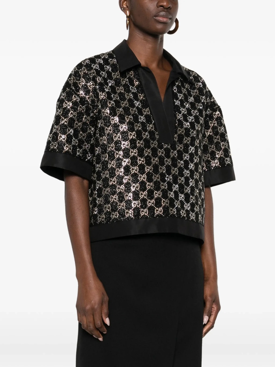 Wool lamé tweed Top - Img 5