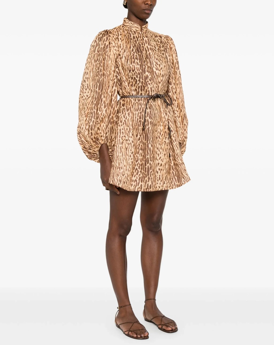 Animal Print Mini Dress - Img 2